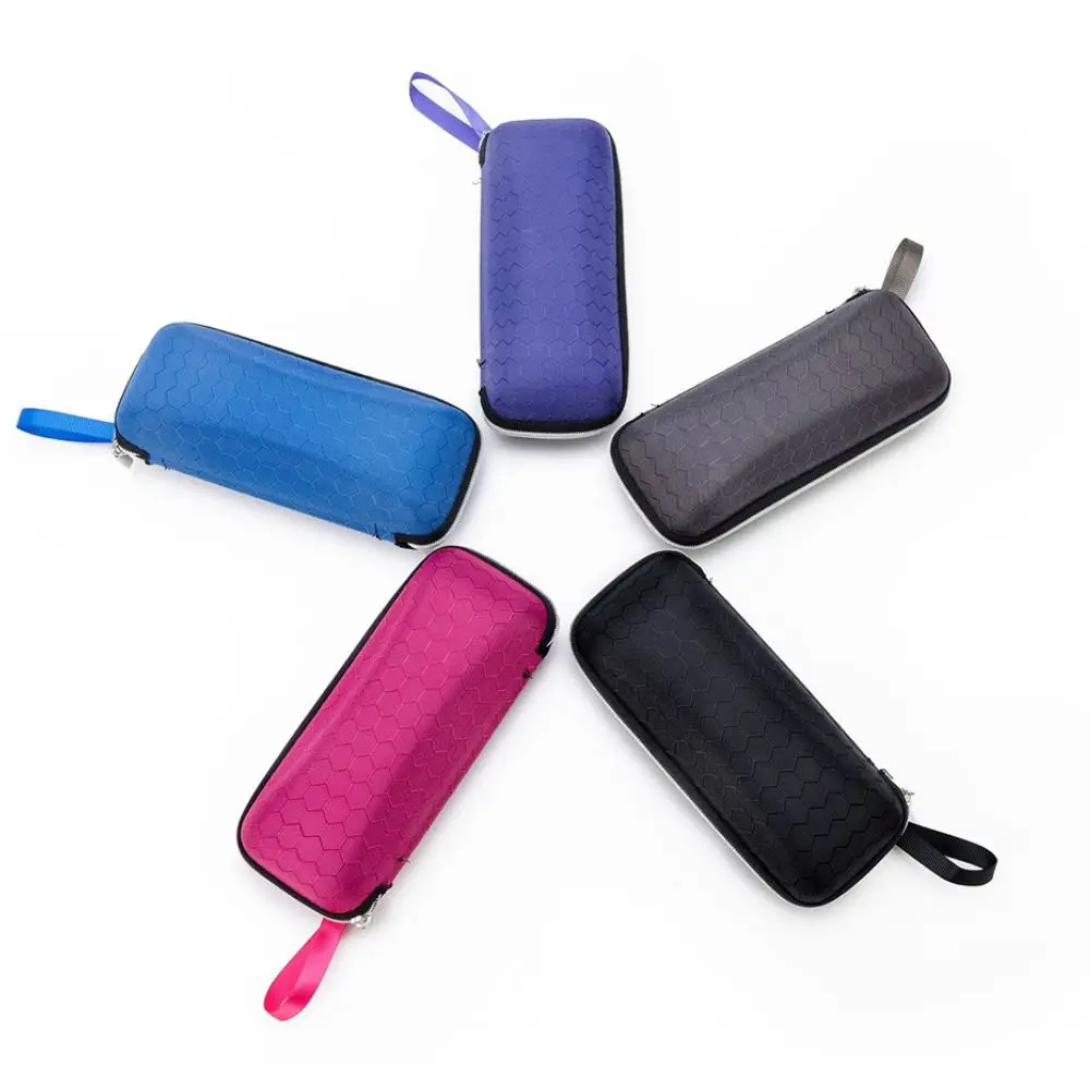 

5 Colors Portable Glasses Case Sunglasses Reading Glasses Carry Bag Travel Portable Eyewear Cases Cover With Lanyard Zipper New