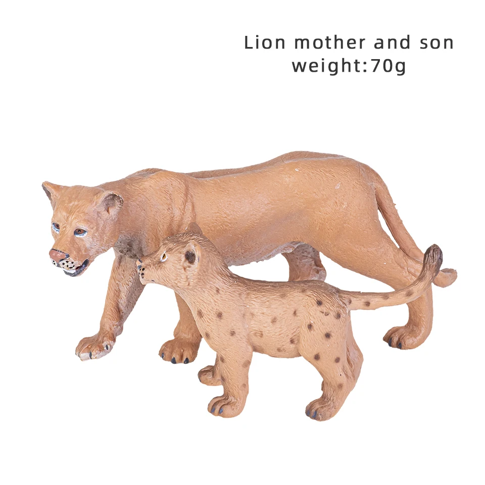 Lion mother and son