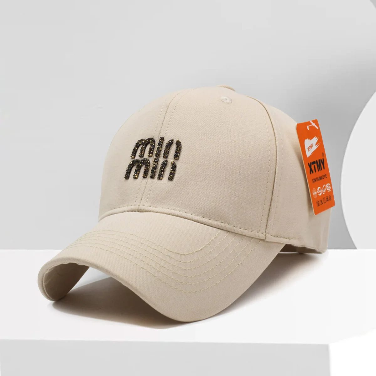 Unisex Minmin Embroidery Baseball Caps Spring Autumn Outdoor Adjustable Casual Hats Sunscreen Hat