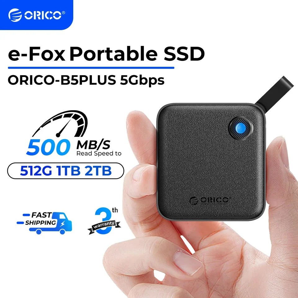 ORICO eFOX B5 Plus ポータブルSSD 1TB ORICO Portable External Solid State Drive External Hard
