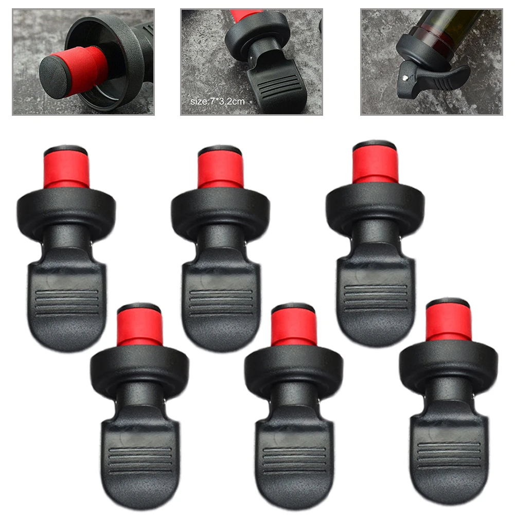 

6Pcs Corks Beer Wine Champagne Corks Seal Corks Wine Bottle Stopper Bar Hand Press Sealing Fresh Keeping Wine Bottle Plug