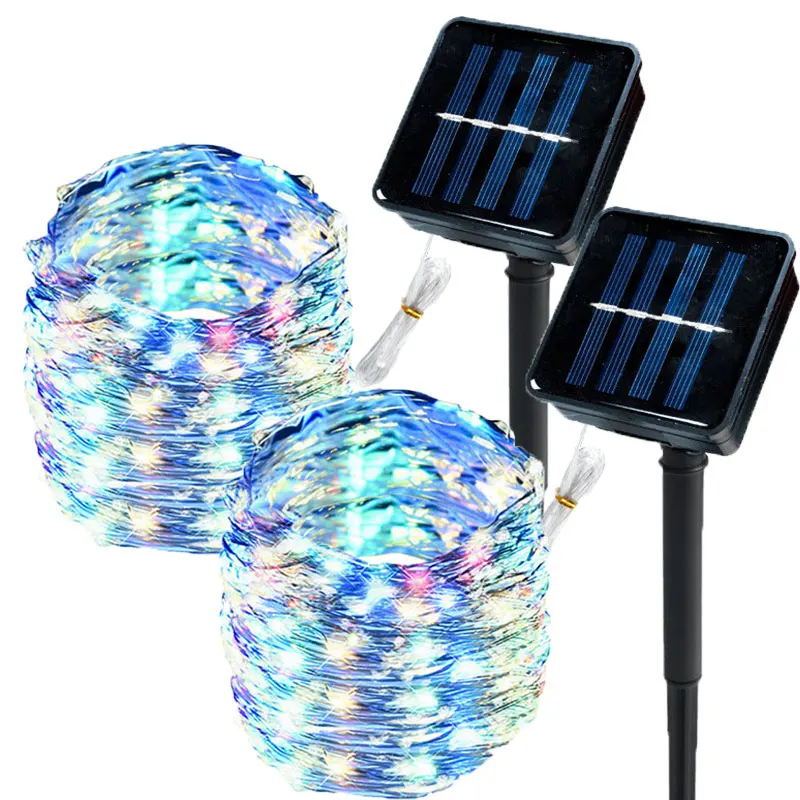 

50/100LED Solar String Fairy Lights Christmas Lights Waterproof Outdoor Garland Solar Power Lamp Christmas for Garden Decoration