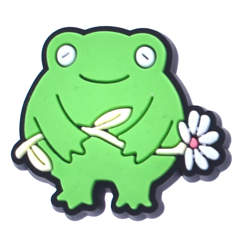 Whimsical Frog Shoe Charms for Clogs and Accessories