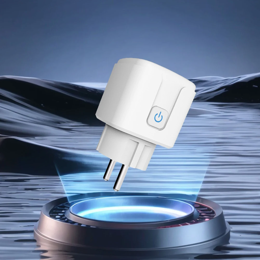 타이머 및 카운트다운 기능이 있는 WiFi 연결 소켓 16A 어댑터 플러그 전력 소비 측정을 위한 2.4G WiFi 소켓