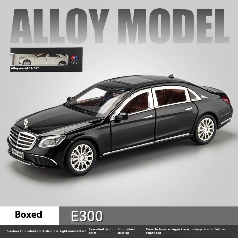 سيارة سيدان طراز E300 بمقياس 1:24، مصنوعة من سبيكة...