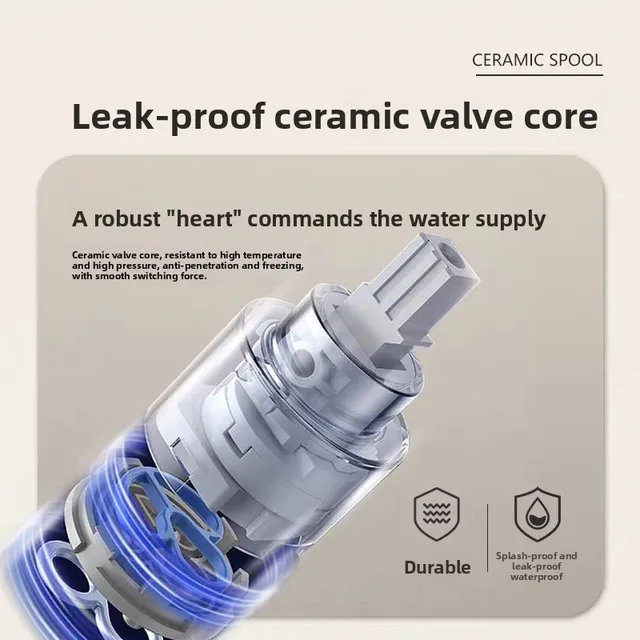 ก๊อกน้ำอ่างอาบน้ำแบบตั้งพื้น ทำจากทองเหลือง สำหรับน้ำร้อนและน้ำเย็น เหมาะสำหรับบ้าน โรงแรม ห้องน้ำ 3