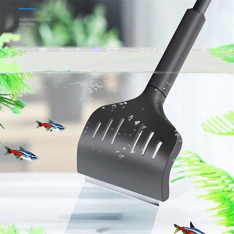 

Fish tank cleaning brush long handle cleaner cleaning tools wash brush glass Glass algae scraper
