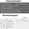 ASRAS Large Size Nanometer Cup Rinser Stepped Kitchen Sink 304 Stainless Steel 4mm Thickness Handmade Sinks With Knife Holder 6