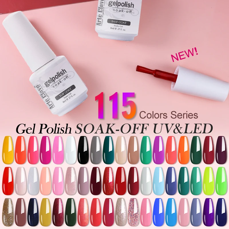 Arte Clavo Gel Polish Semi Permanent Gel Varnish For Nails Manicure Classic Color Gel Nail Polish Primer Nail Art Hybrid Gellak