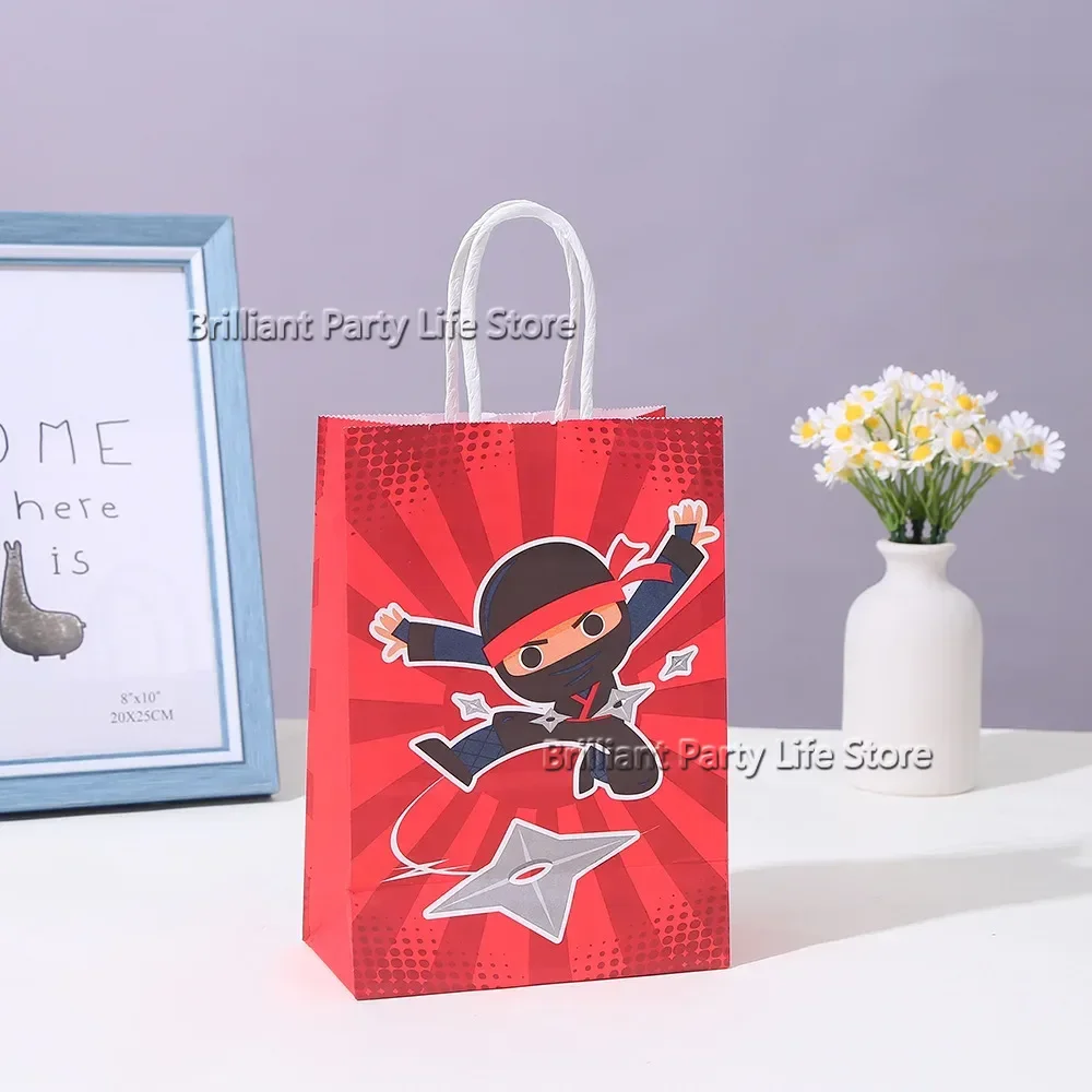 12/6pcs Mask Hero Theme Birthday Party Decoration Kids Favors Birthday Party Decoration Paper Box Thanks Candy Gift Bags Supply