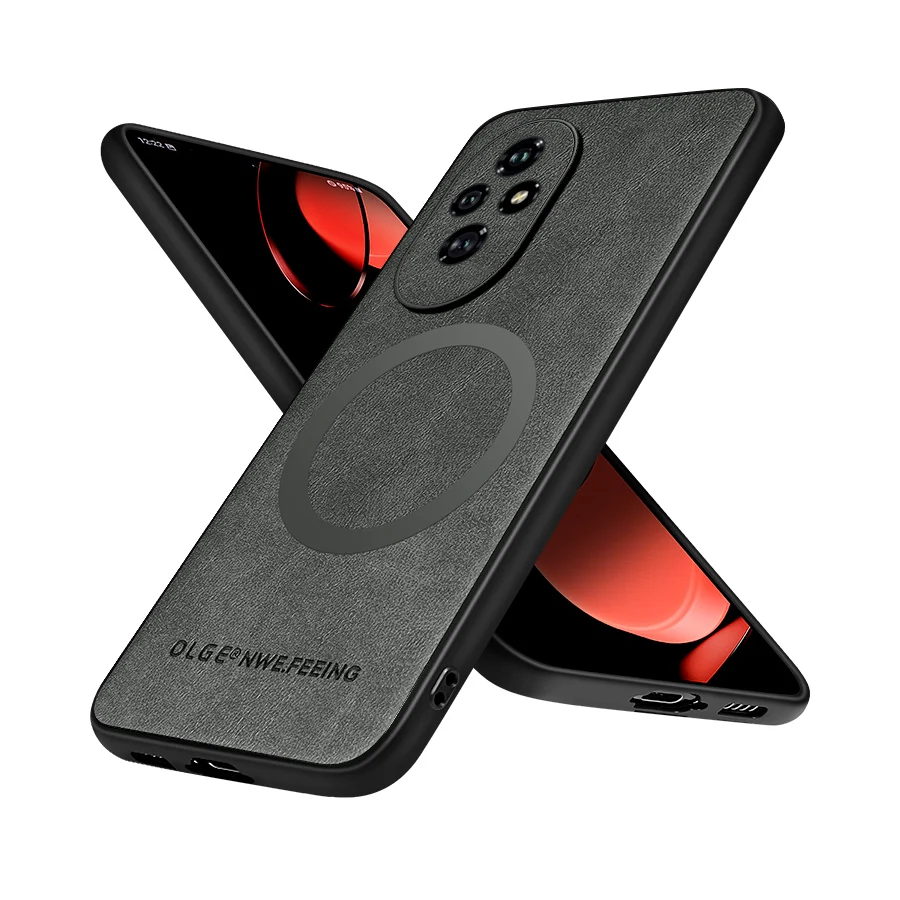 Enhanced Magnetic Faux Leather Phone Case with Advanced Protection