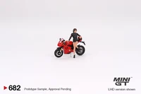 MINIGT 1:64 Ducati Panigale V4 S W/ Ducati Girl MGT00682-CH Car Alloy Toys Motor Vehicle Diecast Metal Model for Children 2