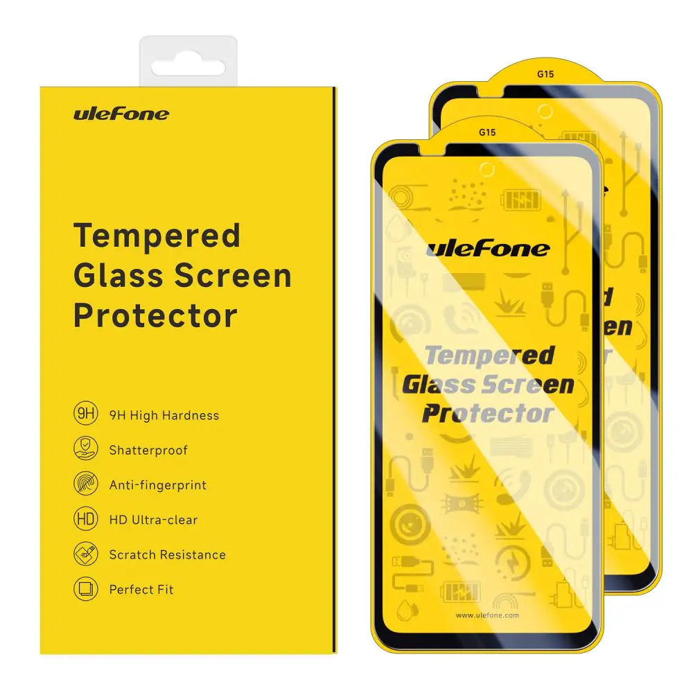 2-Pack HD Anti-Fingerprint Tempered Glass Screen Protector - Anti-Scratch Glass