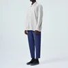 Miyake Folds 2024 Spring New Slim-fit Unisexual Wind Coat Long Sleeve Lapel Lined Pleated Cardigan Top Male 3