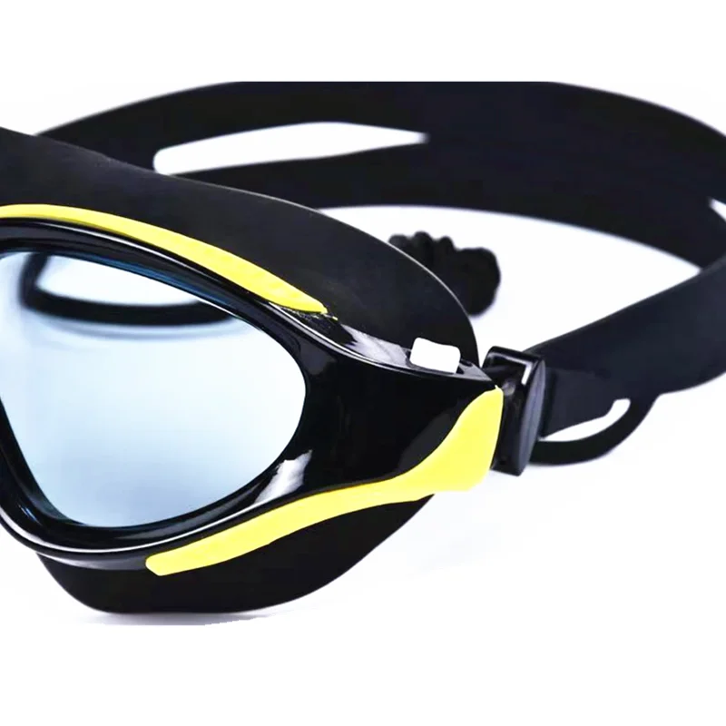 Swimming Goggles With Earplugs Nose Clip Cap Men Women