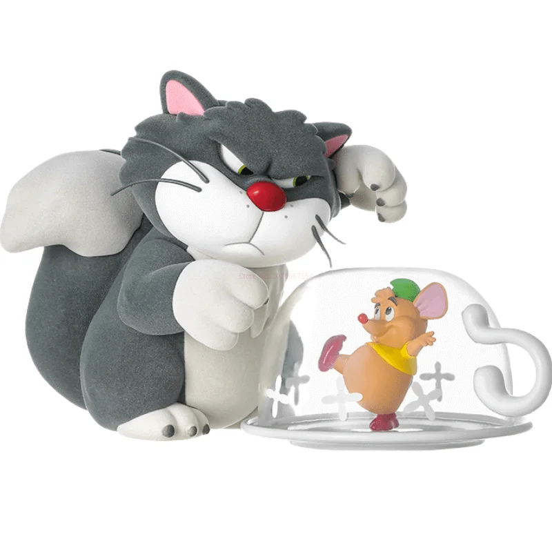 

Disney Lucifer Cat Kawaii Doll Toy Anime Cartoon Pvc Creative Cute Model Ornament Proud Moment Series Collection Kid Gift