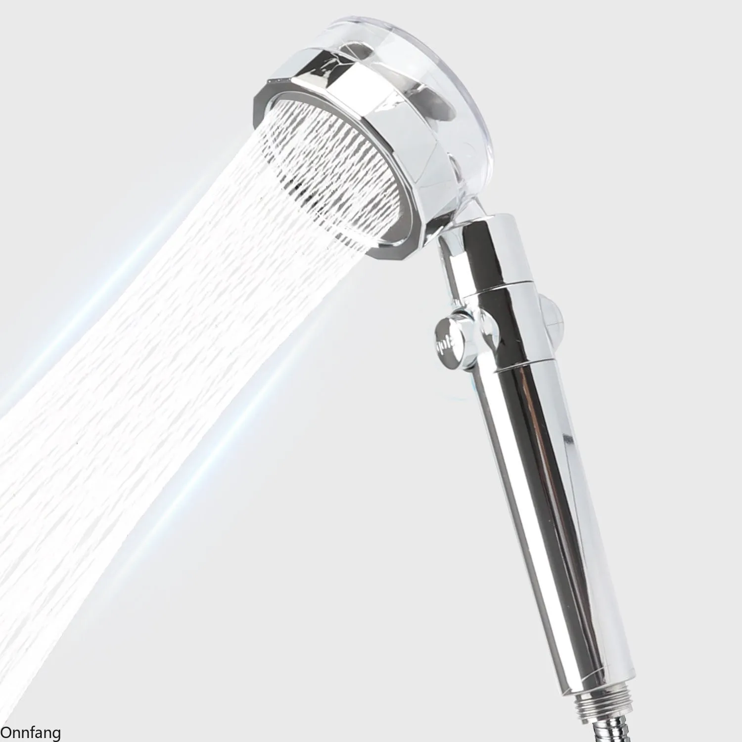 High Pressure Shower Head shower head Water Saving Perforated Propeller Tower Style Shower Stylish Bathe Hose Bathroom Accessories
