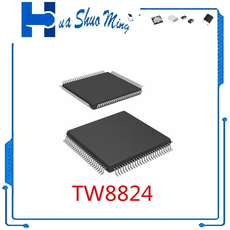 

1 шт./партия TW8824AT-TA1-GR TW8824AT TW8824 8824 TQFP100 TPA3106D1 TPA3106D1VFPR TQFP32