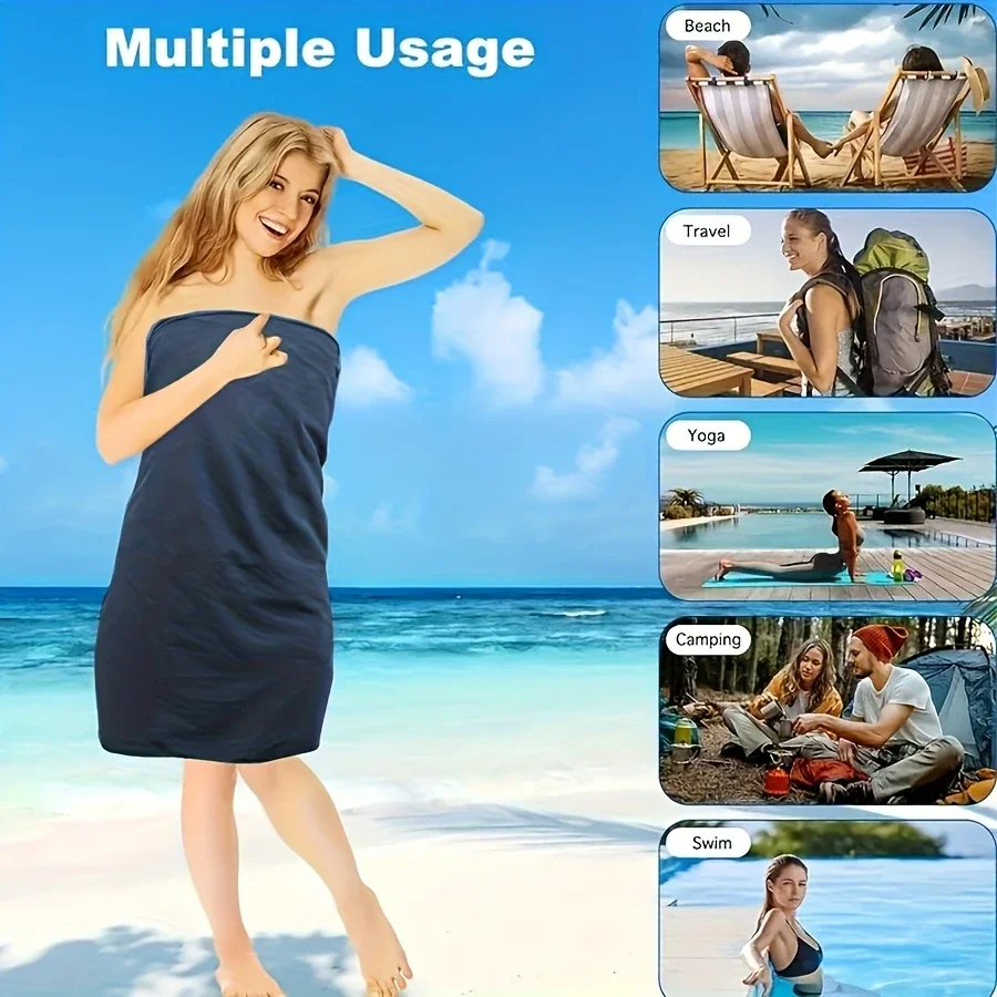 Quick Dry Microfiber Beach Towel Soft Lightweight Travel Sports_voghion.com