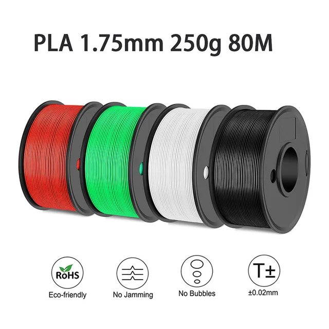 Easythreed 3D Printing Filament PLA 250g Length 80M Diameter 1.75mm FDM Printer Material 1