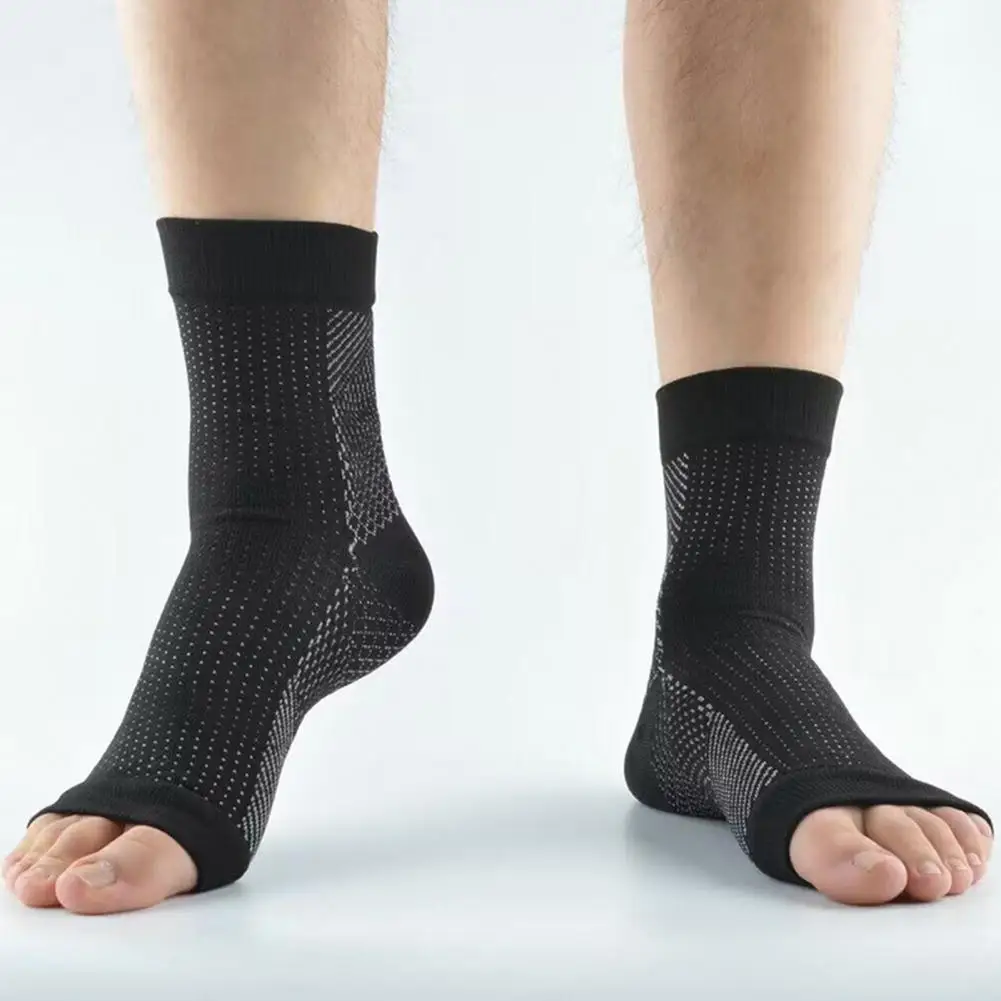 

1 Pair Compression Socks Breathable Super Soft Sweat Absorption Fitness Cycling Running Toeless Socks