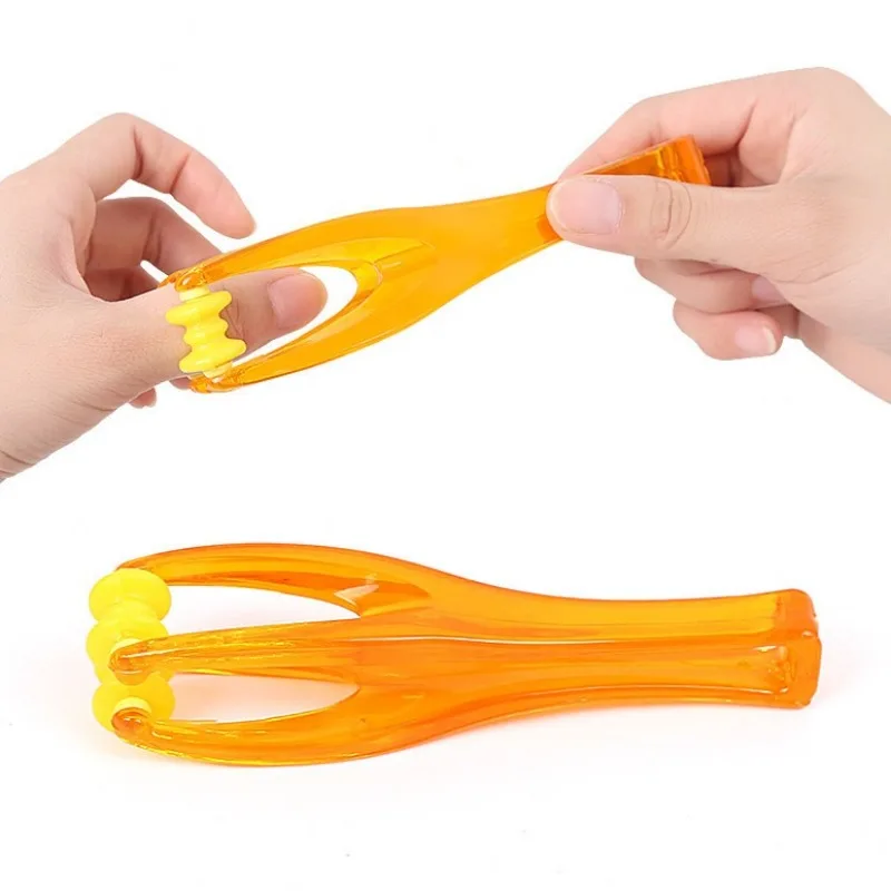 2 in 1 Hand Acupuncture Points Finger Joint Massager Rollers Multifunctional Meridian Acupoints Massage Clip Relieve Fatigue