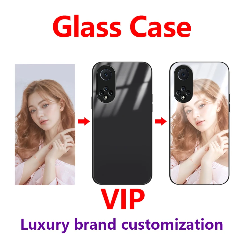 Personalized Pattern Design Custom Glass Silicone Phone Case