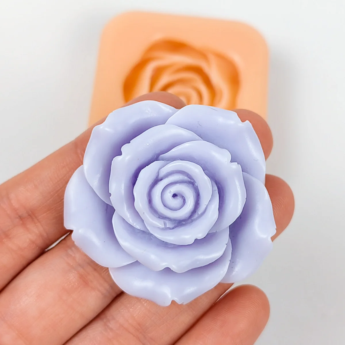 Candle Mold Rose Silicone Candy Mold 3D Rose Flower Silicone