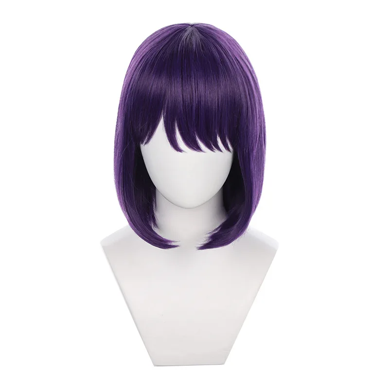

Anime My Dress-Up Darling Kitagawa Marin Cosplay Wig Purple Short Hair Heat Resistant Synthetic Halloween Party Accessories