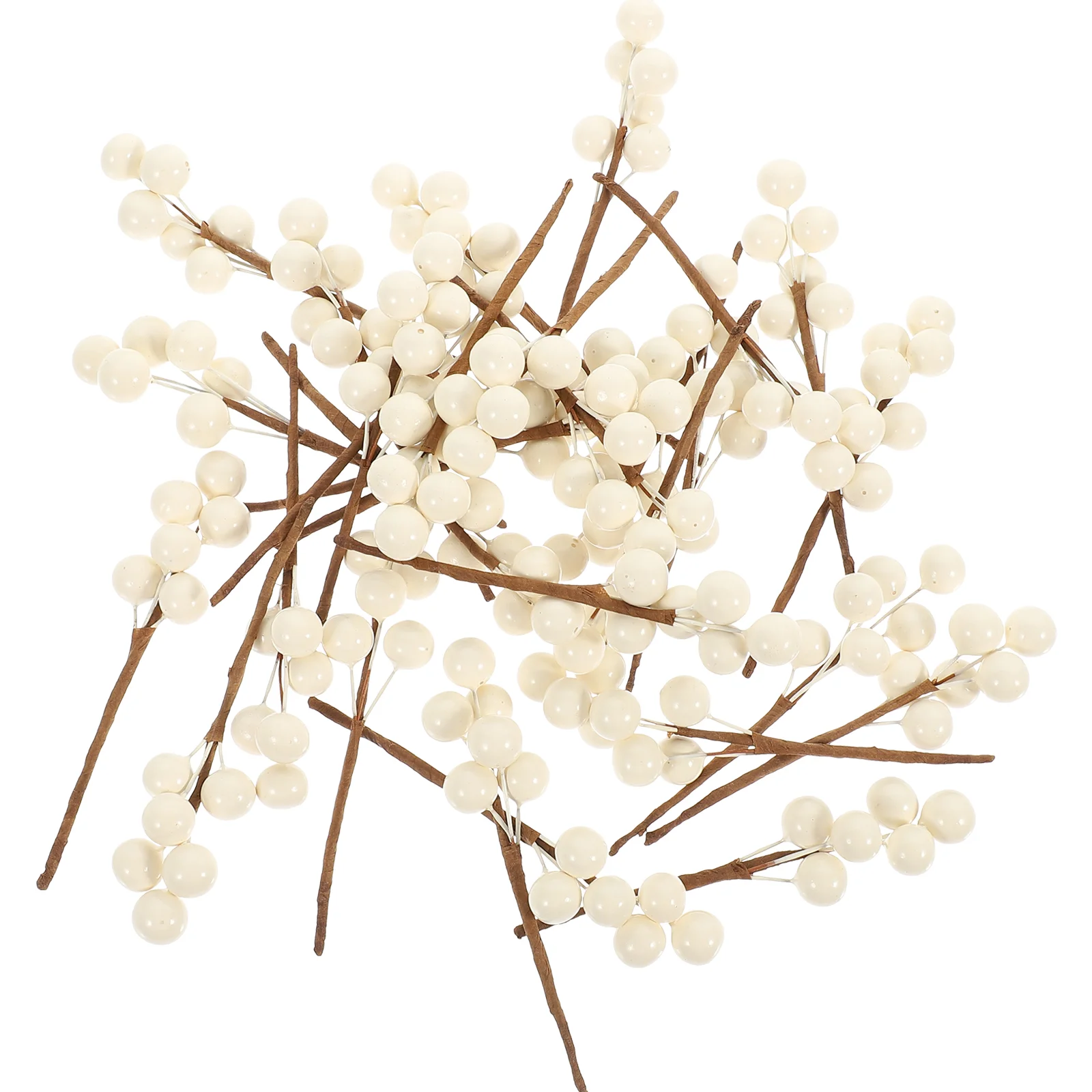 

30 Pcs Artificial Berries Flower Stem Christmas Garland Holiday Festive Crafts Branch
