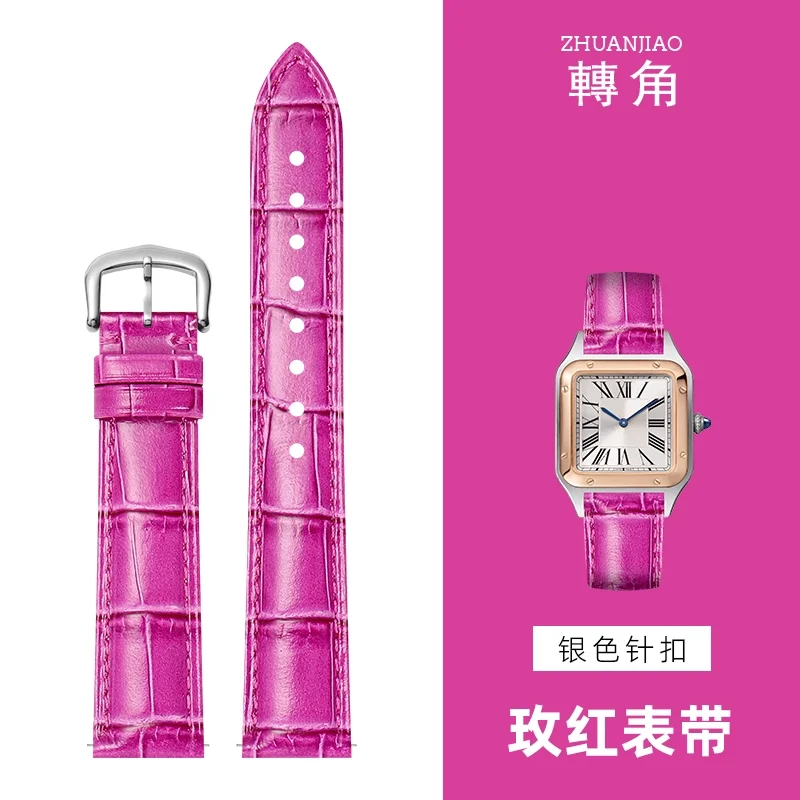 Premium Quality Waterproof Genuine Leather Watchband - Adjustable Watch Strap Bracelet Accessories
