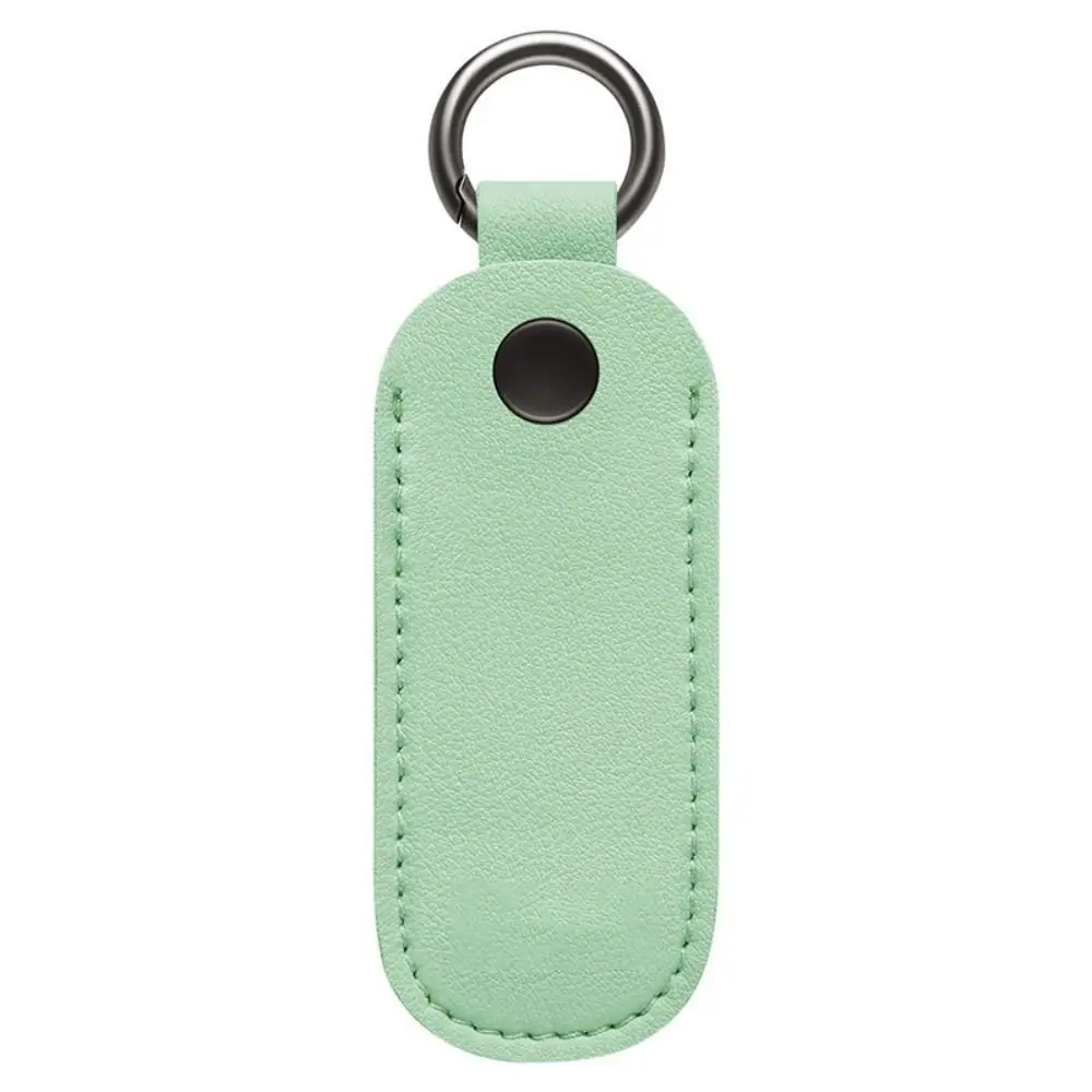 Colorful Leather USB Flash Drive Protective Pouch with Key Ring Holder