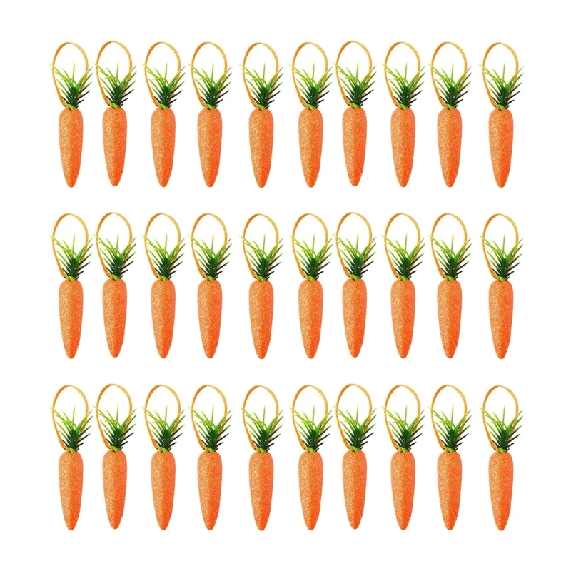 

Инструмент для празднования Пасхи. Игрушечные украшения из моркови приносят дух в дом и офис.