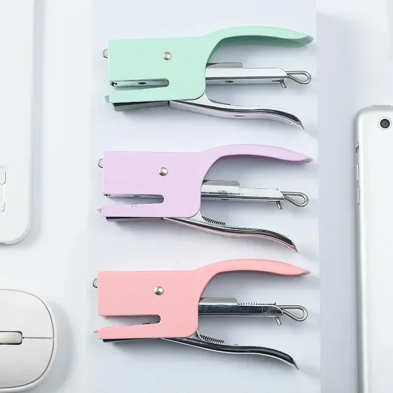 No Nails No Staples Stapling Machine Metal Stapler Plier Packaging Plier Stapler 10-16 Sheets Capacity Staples clip 1pc push stapler mini stapler set hand stapler metal stapler stapleless stapler