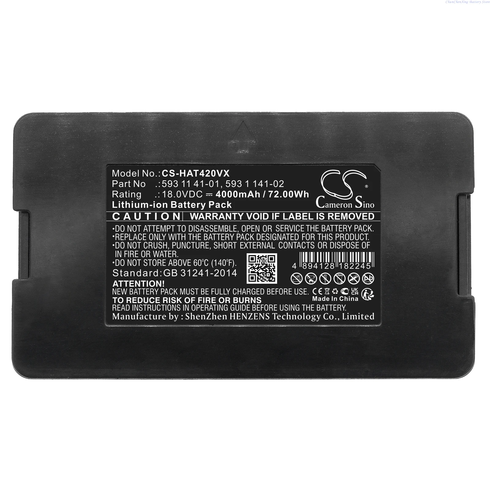 Batteria Per Tosaerba Cs 4000Mah/5000Mah Per Tosaerba Husqvarna 450X 2016/2019, 550 2018/Epos/2019, Tosaerba 430Xh 2019