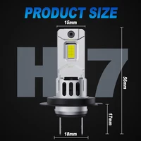 MAIDSIE H7 LED Headlight Bulb Mini Wireless 1200W 220000LM 6500K CSP for Car Headlamp Auto Diode Lamps Turbo Led 12V Automobile - Image 6