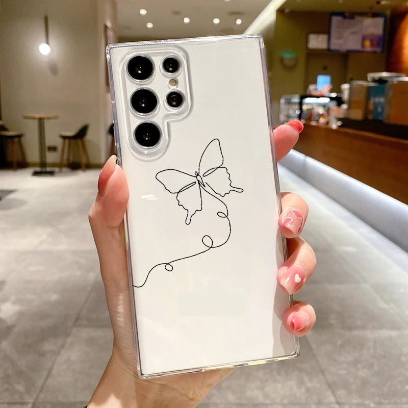 Soft Clear Flower Phone Case - Elegant Floral Design Cover