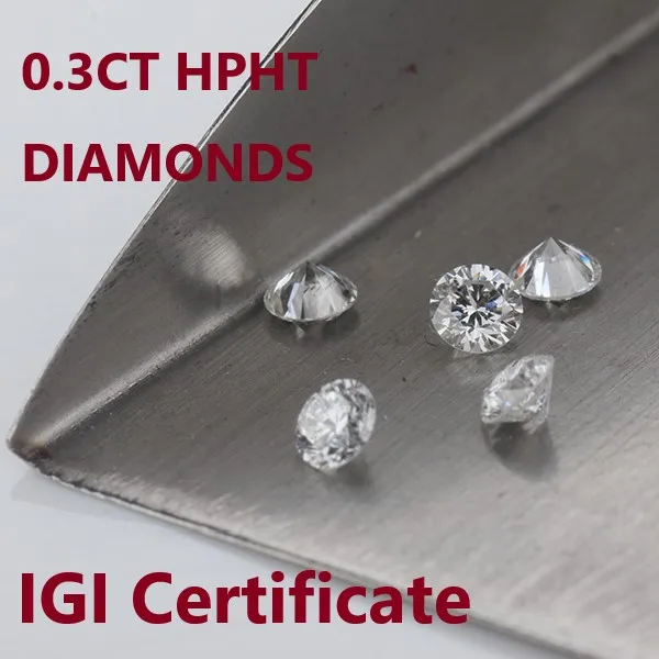 0.3CT HPHT Diamonds D VVS Lab Grown Diamonds With IGI Certificated