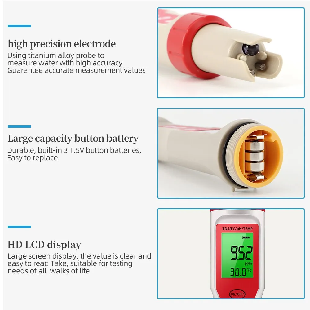 PH TDS EC µ 跮    ׽,  ļ , 4 in 1