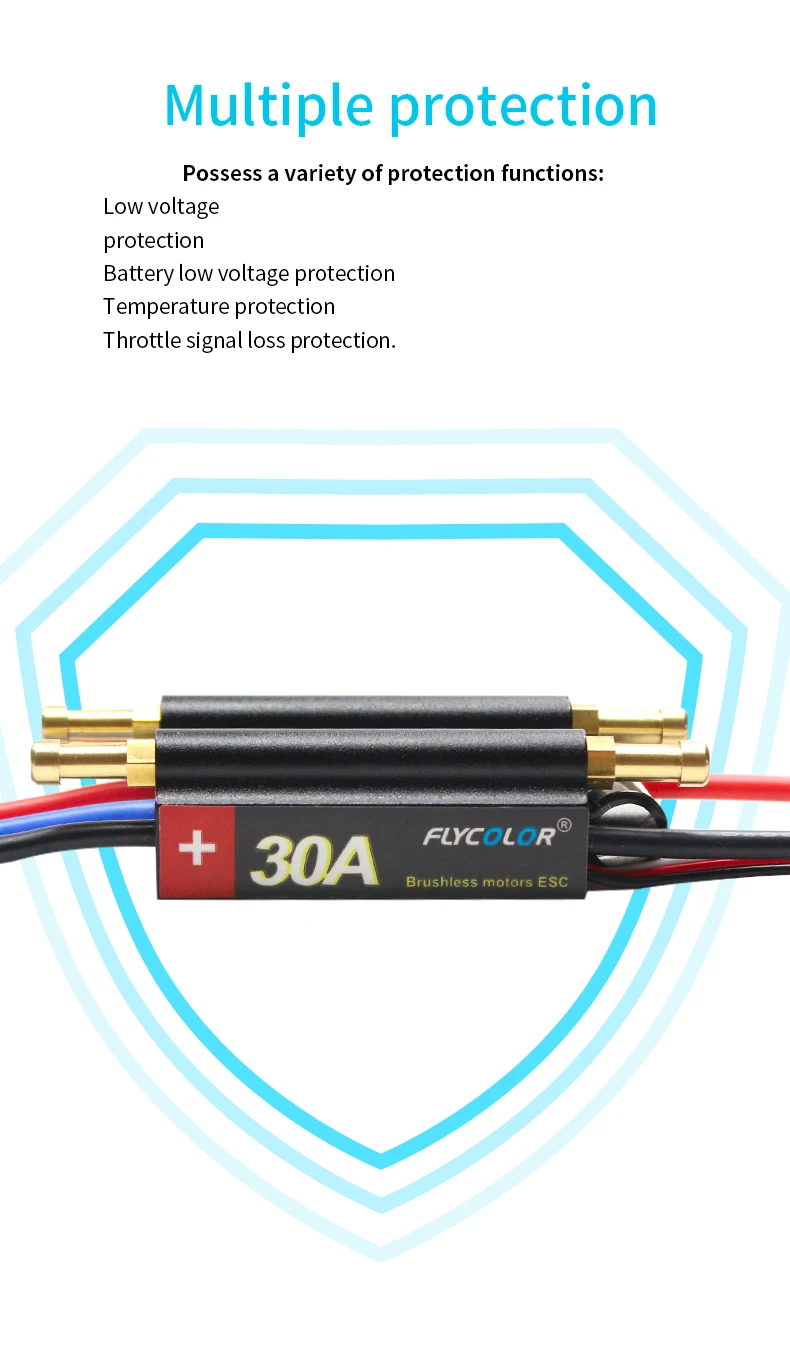 Controlador De Velocidad ESC 90A Con Refrigeración Por Agua Para Barcos RC Eléctricos - 2-6S