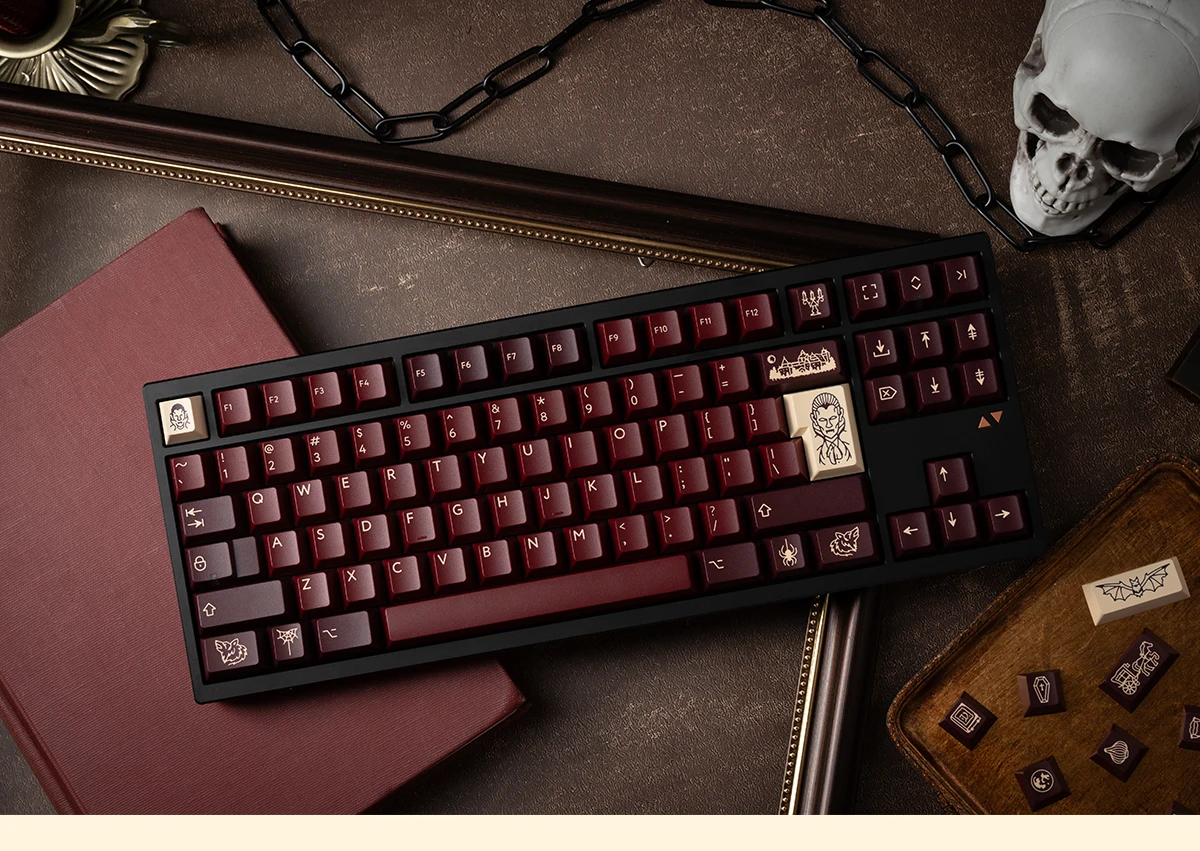 pbtfans Count Dracula キーキャップ PBTfans Count Dracula Keycap Set – Divinikey