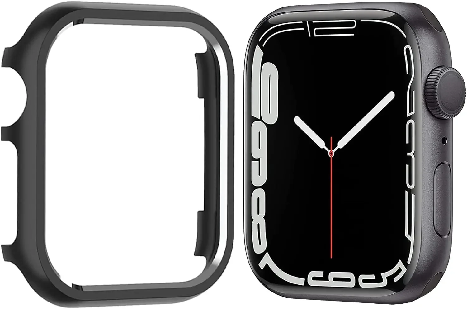 Sleek Aluminum Alloy Watch Case - Premium Metal Bumper Frame with Hollow Out Design