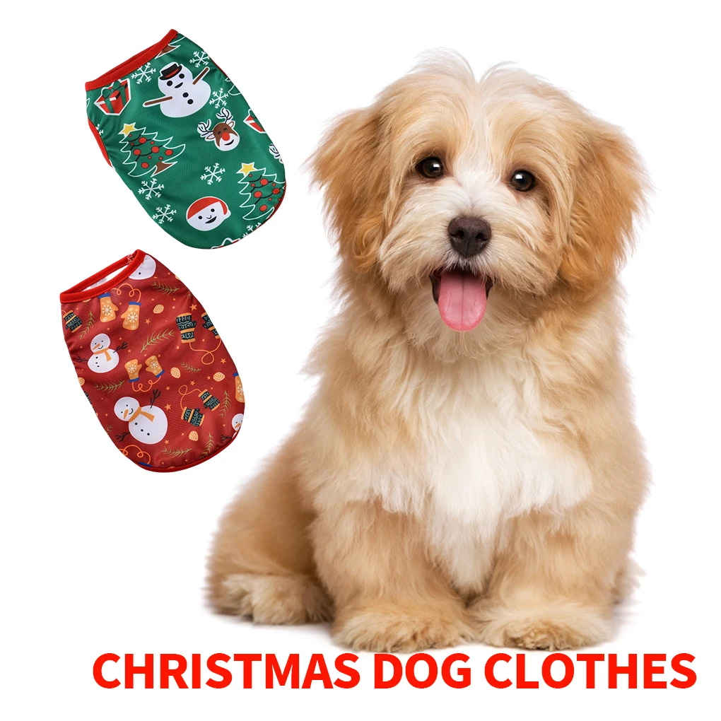 

Cotton Christmas Clothing For Cute Dogs Safe And Breathable Vest Festival Vibe Cute Christmas