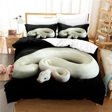 Cobra conjunto de cama capa edredão conjunto 3d impressão digital roupa cama queen size conjunto moda design