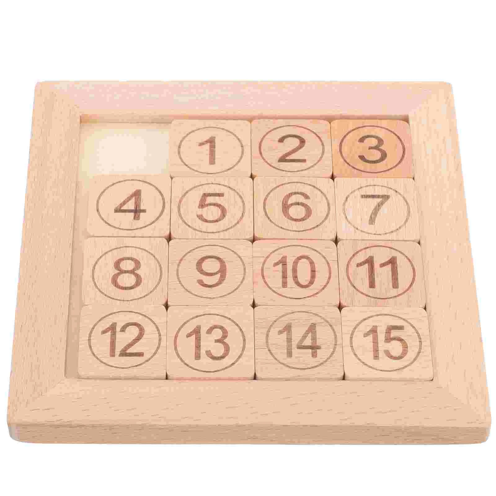 

Digital Huarong Road Number Teaching Board Kids Slide Educational Toys IQ Game Puzzle for Adults Colored Magnetic