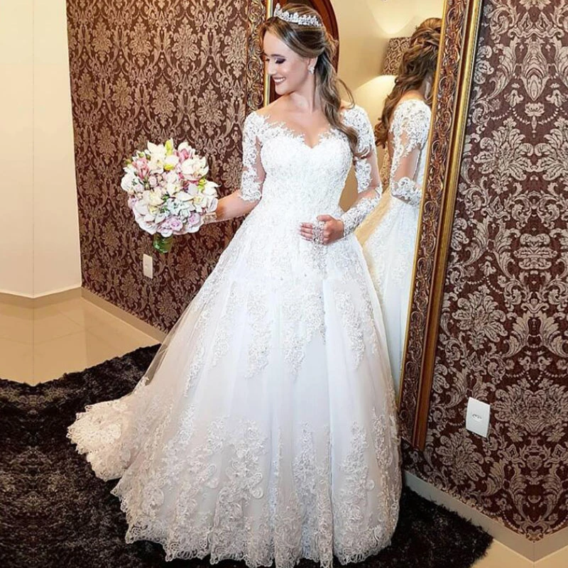 Lace Ball Gown White Ivory ...