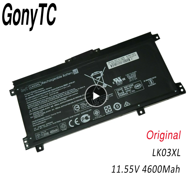 

Оригинальный Новый LK03XL для HP Envy X360 HSTNN-UB7I W128 TPN-W127 916368-421, литий-ионный аккумулятор для ноутбука с 3 ячейками