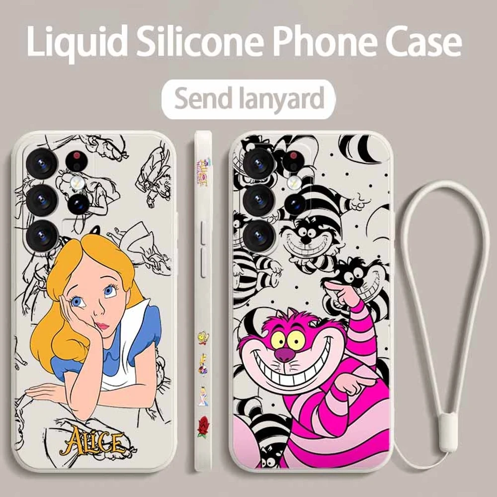 Alice in Wonderland Liquid Left Rope Phone Case