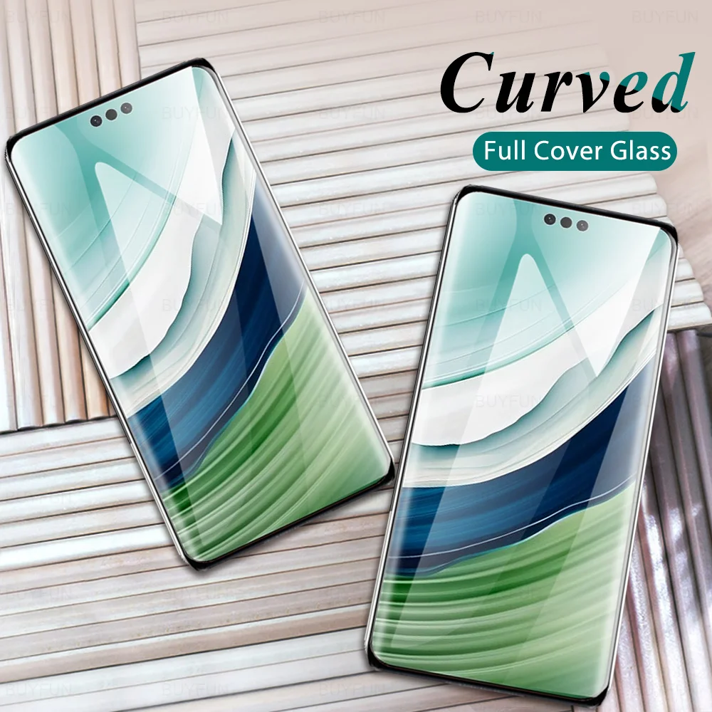 

2Pcs Curved Full Cover Tempered Glass For Huawei Mate 60 Pro+ Hauwei Mate60 Pro Plus Mate60Pro 2023 6.82inch 9H Screen Protector