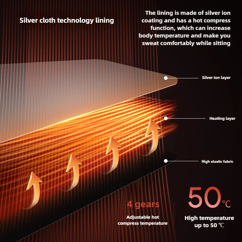 Massage Heating Belt Use for Sports Fitness Running Trainer 4th Gear Hot Compress EMS Microcurrent Waist and Abdominal Massager